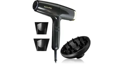 BaByliss PRO Black and Gold Hawk Hair Dryer with Built-in Ionization Function 1 Piece