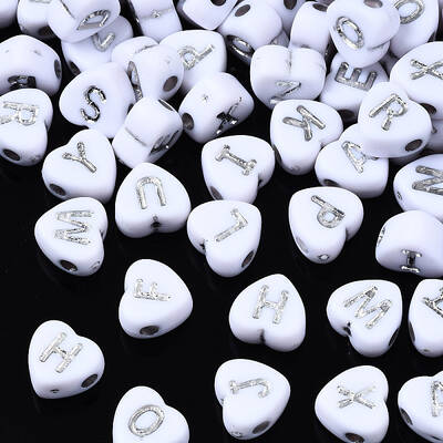 Opaque White Acrylic Beads