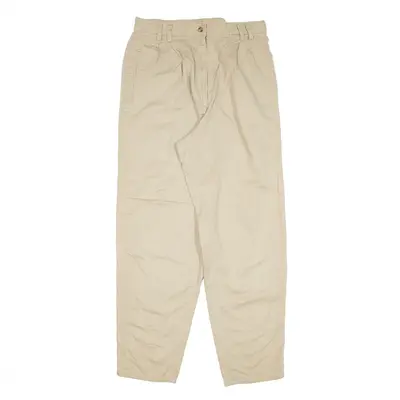 WOOLRICH Chino Trousers Beige Regular Tapered Womens W30 L29