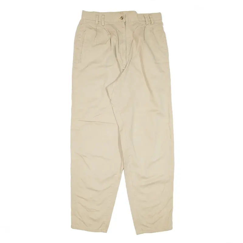 WOOLRICH Chino Trousers Beige Regular Tapered Womens W30 L29