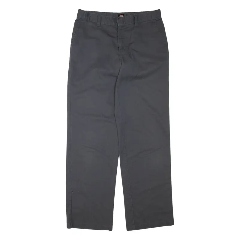 DICKIES Mens Trousers Grey Regular Straight W30 L30