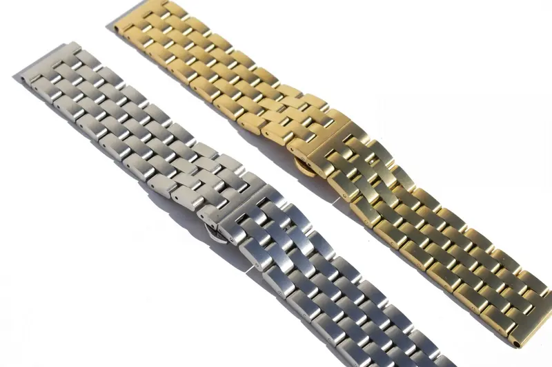 Chain Link Stainless Steel Watch Straps | Color: Gold