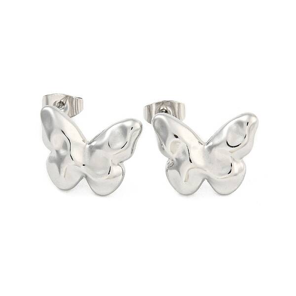 Non-Tarnish Butterfly 304 Stainless Steel Ear Studs