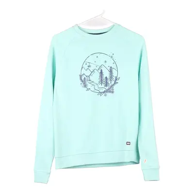 Helly Hansen Sweatshirt - Small Blue Cotton