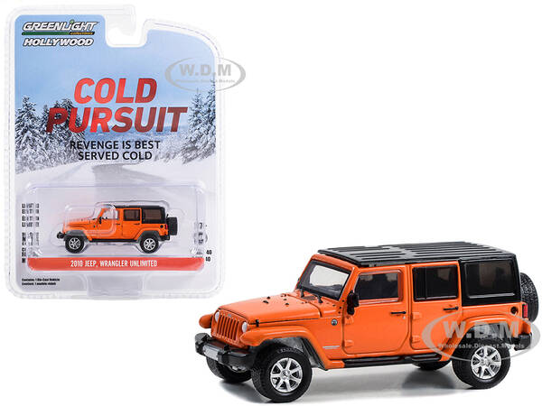 2010 Jeep Wrangler Unlimited Orange with Black Top \