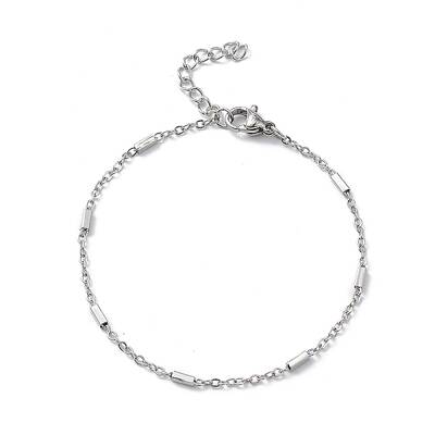 Non-Tarnish 304 Stainless Steel Satellite Chain Bracelets for Men Women