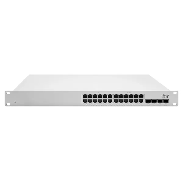 MS225-24P Meraki 24 x Ports PoE+ 1000Base-T 4 x SFP+ uplink Ports Layer 2 Managed 1U Rack-mountable Gigabit Ethernet Network ...