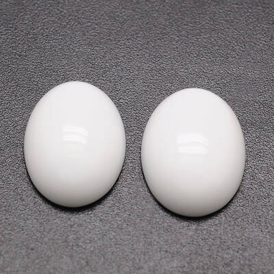 Oval Opaque Glass Cabochons