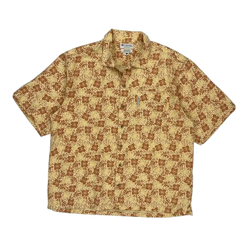 Columbia Hawaiian Shirt - Large Multicoloured Cotton Blend