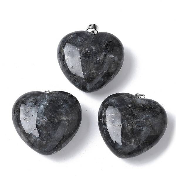 Natural Larvikite Pendants