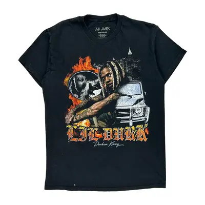 Durkio Krazy Lil Durk Band T-Shirt - Medium Black Cotton