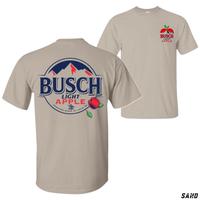 Busch Light Apple T-Shirt, Vintage Mountain & Fruit Graphic Tee, Cotton Shirt for Beer Lovers, Refreshing Fall-Inspired Appar...