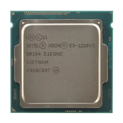 718257-B21 HP 3.10GHz 5.00GT/s DMI 8MB L3 Cache Socket LGA1150 Intel Xeon E3-1220V3 Quad-Core Processor