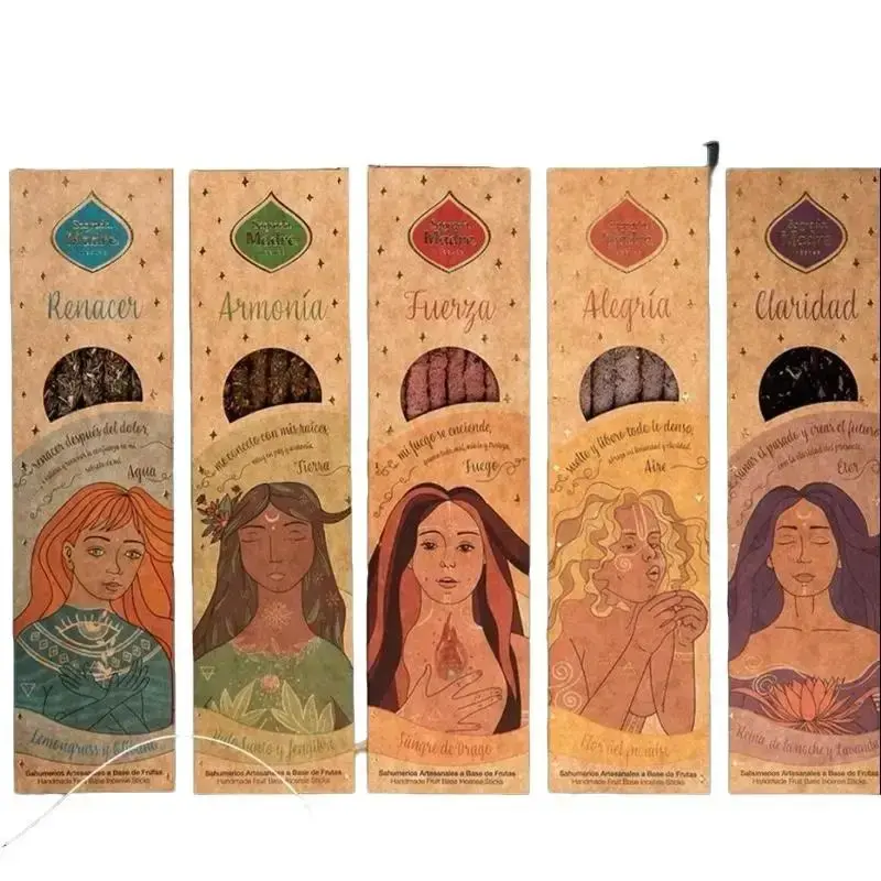 Elements Incense | Dragon’s Blood | Lemongrass | Palo Santo | Ginger | Queen of the Night | Chinaberry Aroma Fragrance Natu...