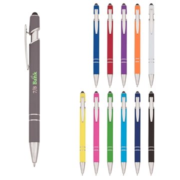 250 Customized Roslin Incline Stylus Pen - Plunger Action