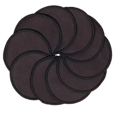 Pandoo Black make-up remover pads, 10 pieces