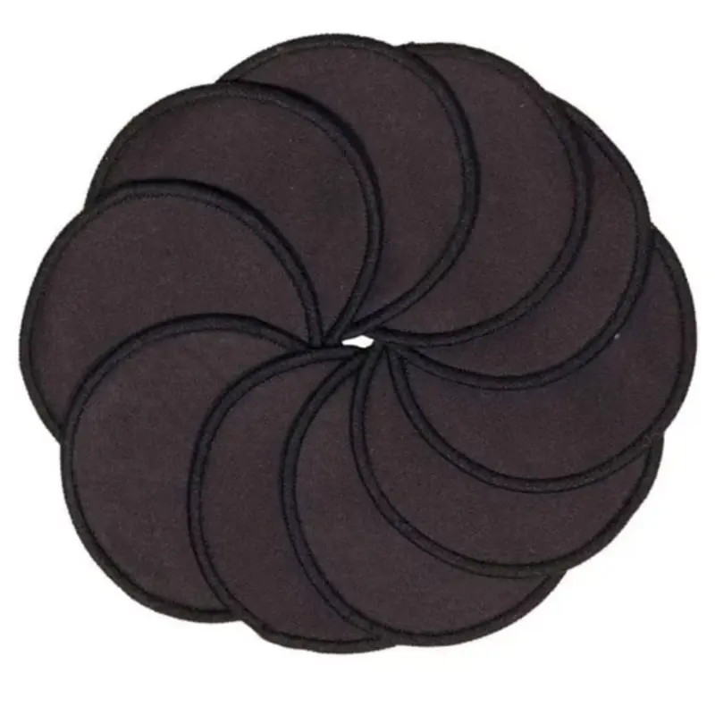 Pandoo Black make-up remover pads, 10 pieces