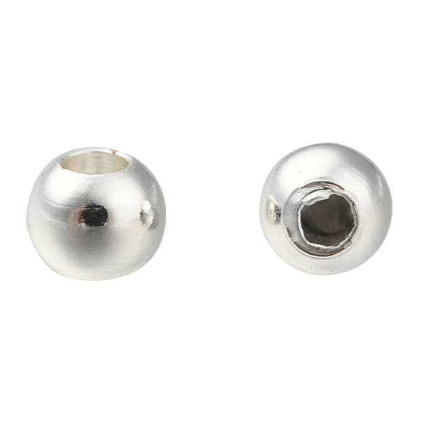 Rack Plating Brass Round Spacer Beads