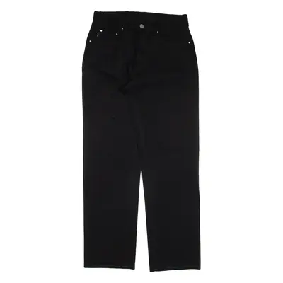 EXTE Mens Trousers Black Regular Straight W30 L31