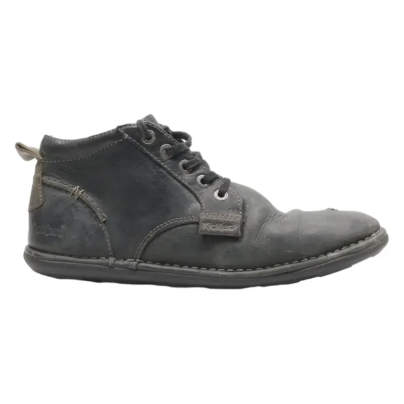 KICKERS Ankle Boots Black Leather Mens UK 9.5