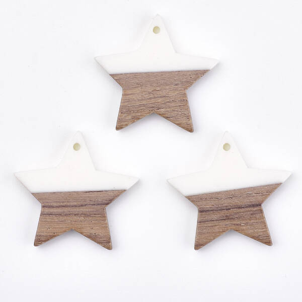Resin & Walnut Wood Pendants