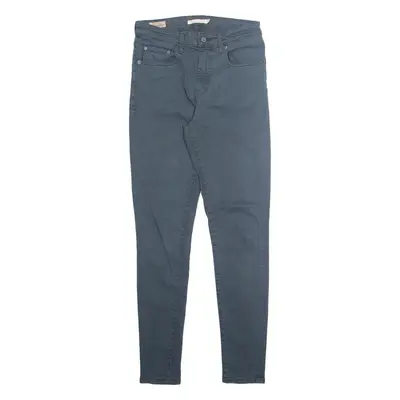 LEVI'S 721 Big E Womens Jeans Blue Slim Skinny W28 L30