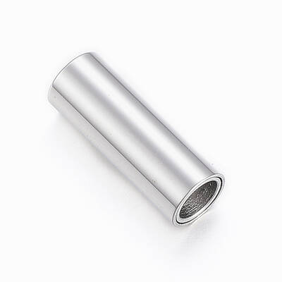 Tarnish Resistant Smooth 304 Stainless Steel Magnetic Clasps with Glue-in Ends