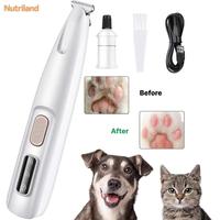 2025 New USB Rechargeable Pet Trimmer Kit, Pet Paw Trimmer, Cordless Waterproof Pet Shaver with LED Light, 18mm Widen Blade, ...