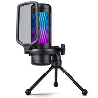 TONOR TC310 USB Streaming Gaming Microphone for PC, PS4/PS5, RGB Lighting, Easy Sound Control, Noise Reduction, Mic with Moun...