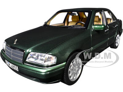 1993 Mercedes-Benz C-Class Malachite Green Metallic 1/18 Diecast Model Car by Norev