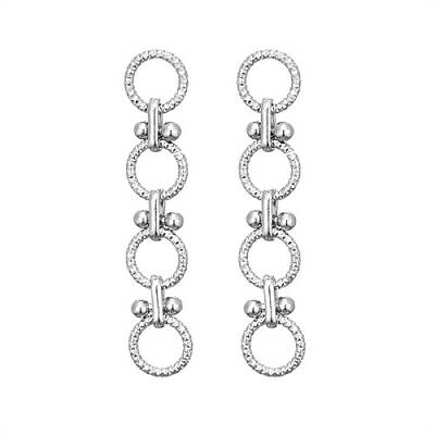 Non-Tarnish 304 Stainless Steel Ring Dangle Stud Earrings