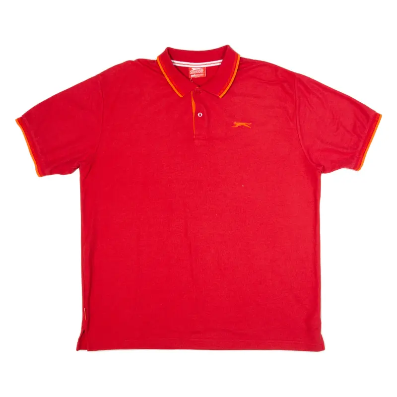 SLAZENGER Mens Polo Shirt Red 2XL