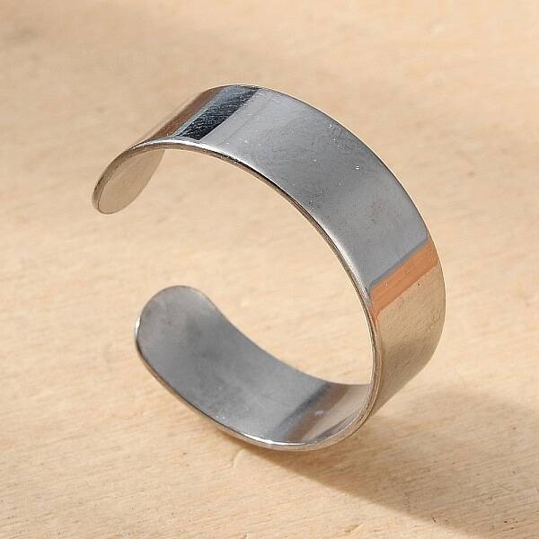 Non-Tarnish 304 Stainless Steel Cuff Rings
