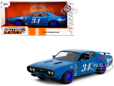 1972 Plymouth GTX 34 Blue with Graphics \