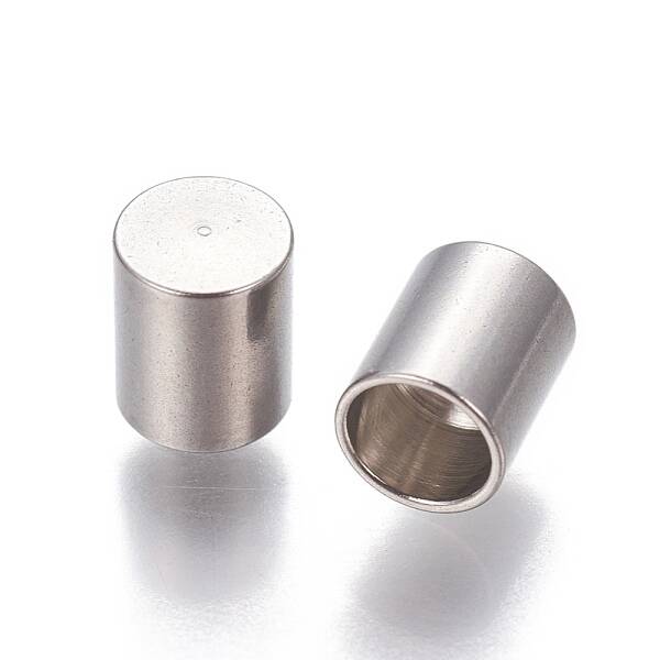 Tarnish Resistant 201 Stainless Steel Cord End Caps