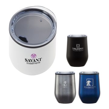48 Promotional Chianti 12 oz Double Wall Steel PP Liner Tumbler - ...