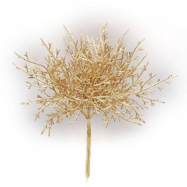 Plastic Artificial Frost Leaves for Wedding Christmas Decoration