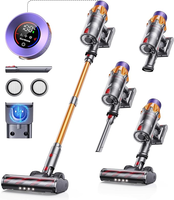 SPZTJK 2025 Cordless Vacuum Cleaner, 65Kpa Quiet Brushless Motor, 50 Mins Runtime, Self-Charging Stand, 8-in-1 with Crevice T...