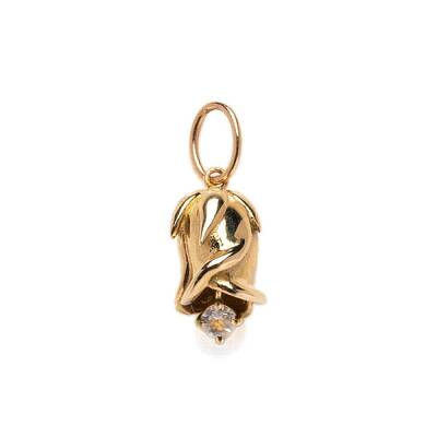 Ion Plating(IP) Brass Micro Pave Cubic Zirconia Pendants