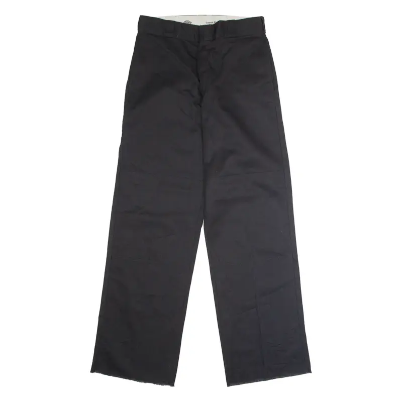 DICKIES Workwear Mens Twill Trousers Black Loose Straight W31 L32