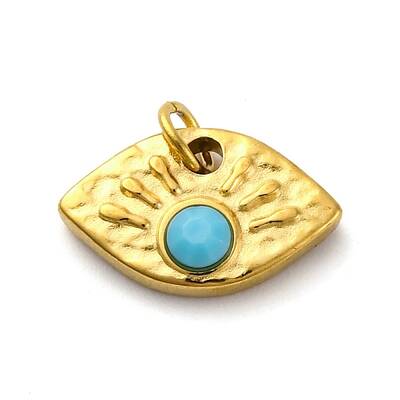 304 Stainless Steel Resin Charms