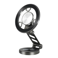 360-Degree Universal Telescoping Magnetic Ring Car Phone Holder for iPhone 15, 16 Pro Max & All Accessories with Metal Naviga...