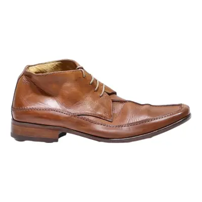 VERO CUOIO Ankle Boots Brown Leather Mens UK 9