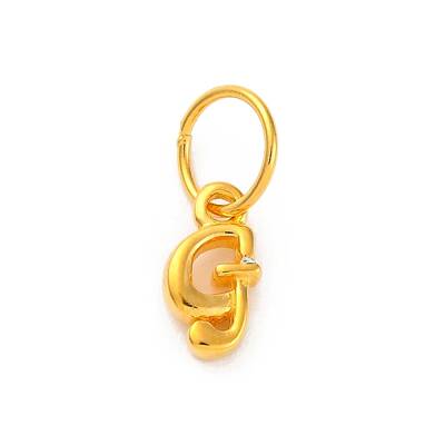 925 Sterling Silver Letter Charms with Jump Rings
