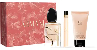 Armani Yes Women's Gift Set Eau de Parfum 10ml + Scented Body Milk 50ml + Refillable Eau de Parfum 50ml
