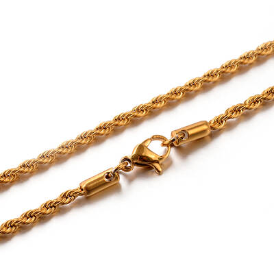304 Stainless Steel Rope Chain Necklaces