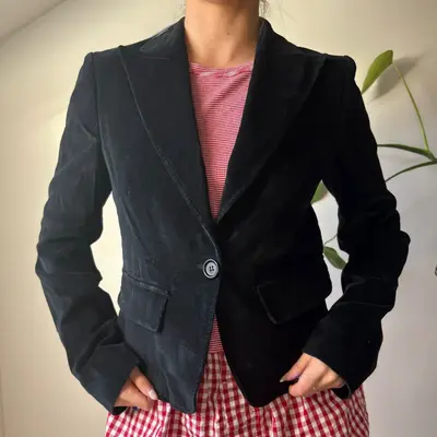 Carla G Jacket - Small Black Cotton