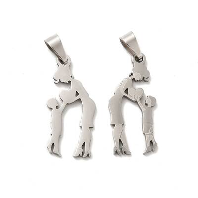 Non-Tarnish Mother's Day 201 Stainless Steel Pendants
