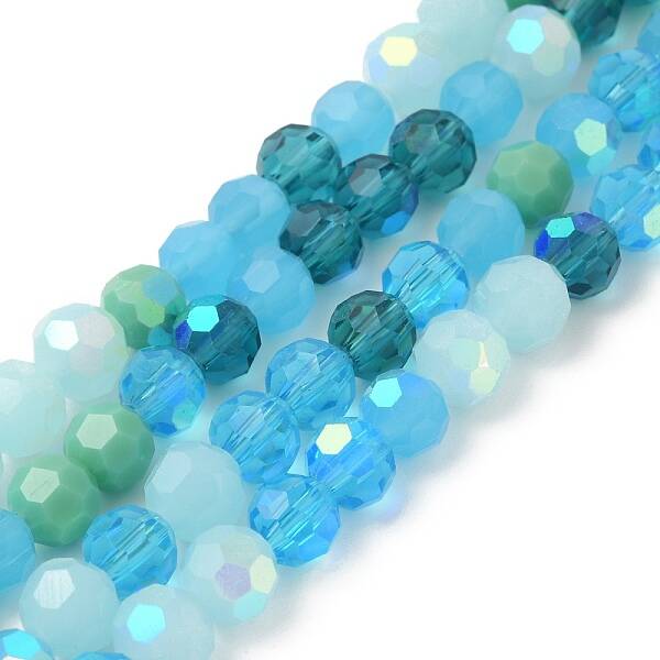 Electroplate Glass Beads Strands