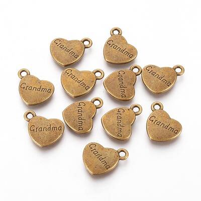 Mother's Day Tibetan Style Alloy Pendants